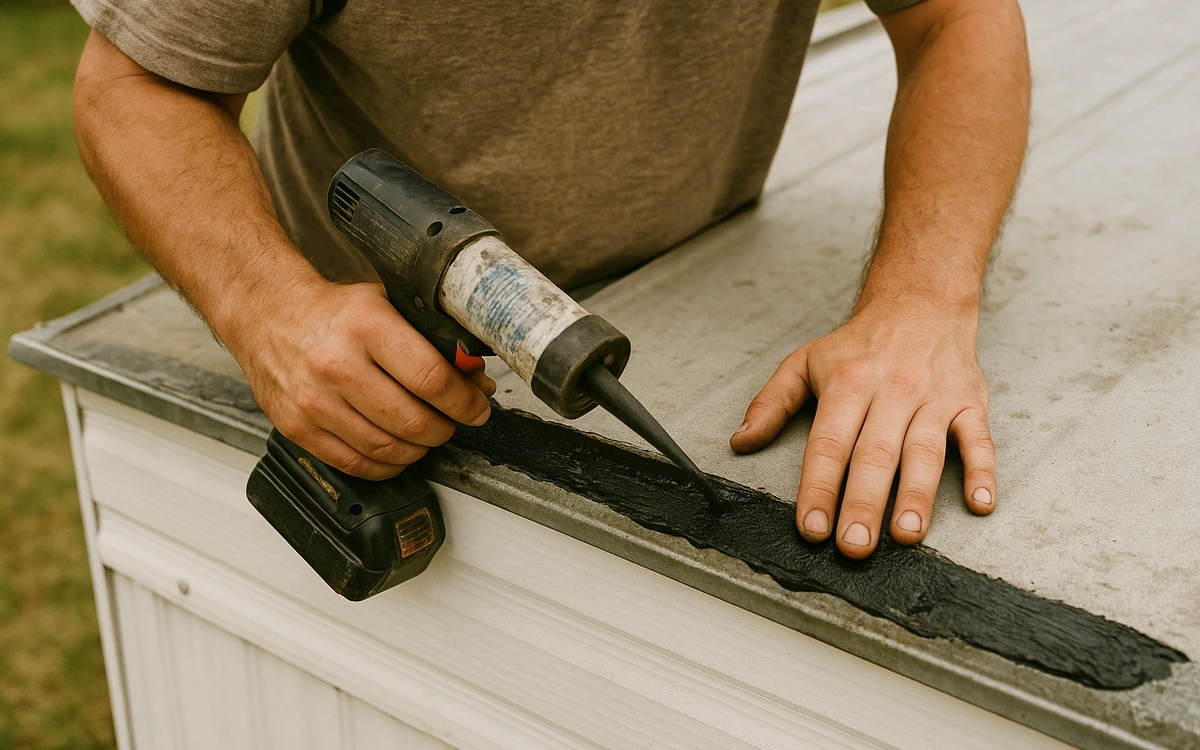 Mobile home roof repair contractor